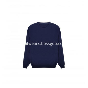 Men's Knitted Wool Sweater Crewneck Pullover